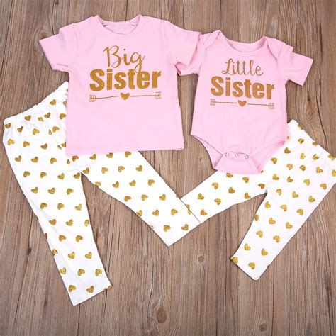 big sister and little sister outfits|big sister little matching pajamas.